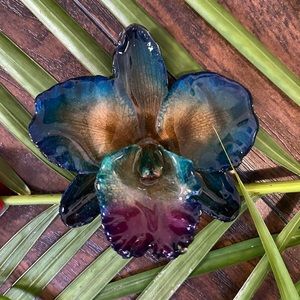 Real orchid hair clip/necklace❣️